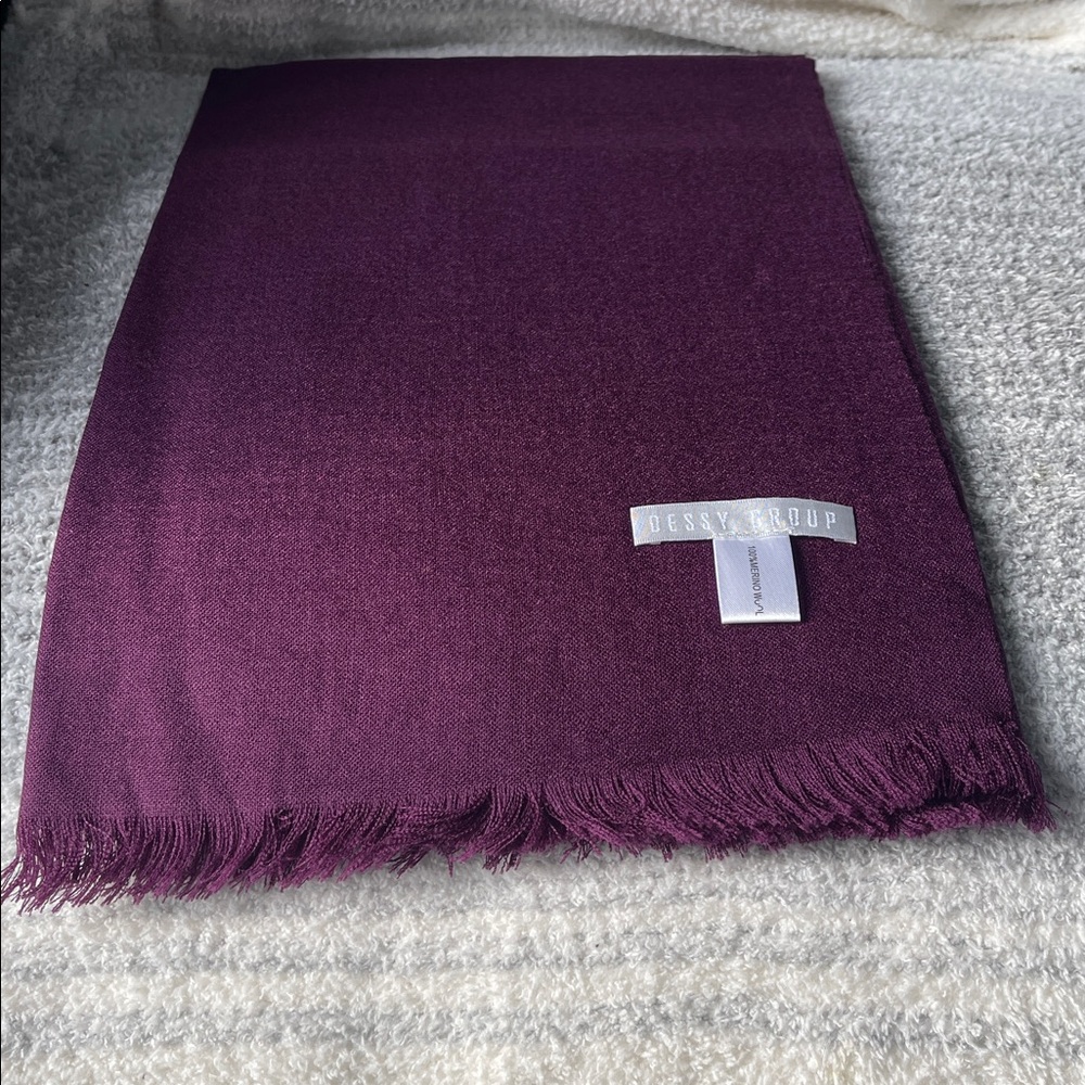 New - Aubergine / Purple - Merino Wool - Pashmina Scarf - Picture 6 of 13